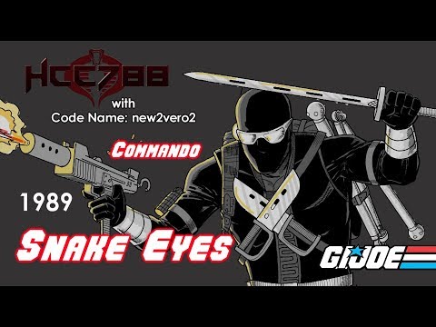 HCC788 - 1989 SNAKE EYES v3 - with Code Name: new2vero2 - Vintage G.I. Joe toy review!
