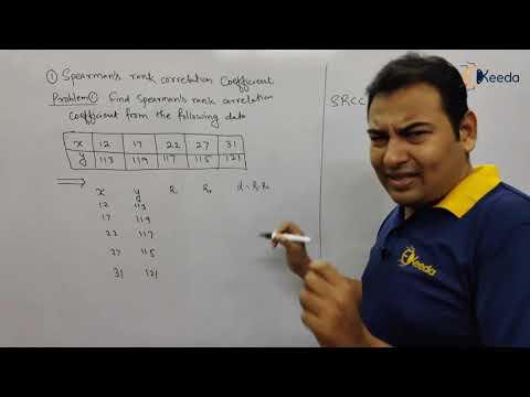 Spearman's Rank Correlation Coefficient - Problem 1 - Engineering Mathematics 3