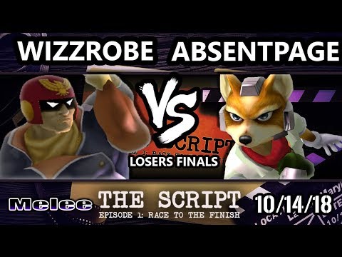 The Script - Wizzrobe (Captain Falcon) Vs. CLN | AbsentPage  (Fox) - Smash Melee Losers Finals