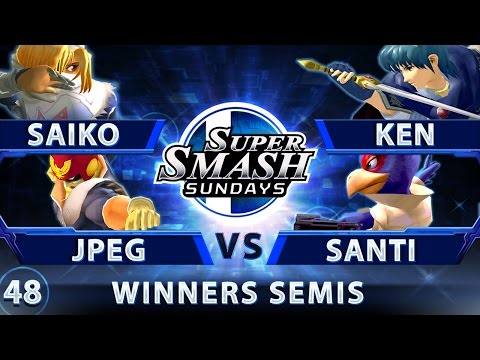 SSS 48 - Saiko & JPeGImage vs. Ken & Santiago - SSBM Winners Semis - Smash Melee
