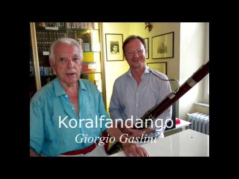 Giorgio Gaslini, Koralfandango, per fagotto e pianoforte  bassoon  Paolo Carlini