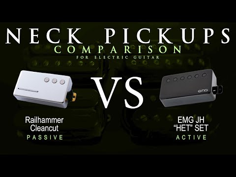 Railhammer CLEANCUT vs EMG JH HET SET - Neck Guitar Pickup Comparison Tone Demo
