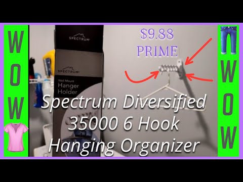 Spectrum Hanger Holder Review (Spectrum Diversified 35000 6-Hook Hanging Organizer)