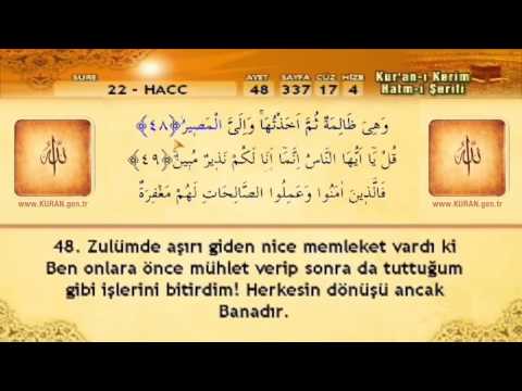 22  Sure   Hacc Suresi