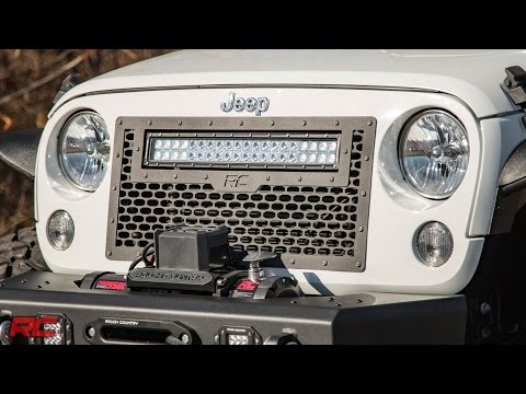 2007-2017 Jeep Wrangler Mesh Grille Kit by Rough Country