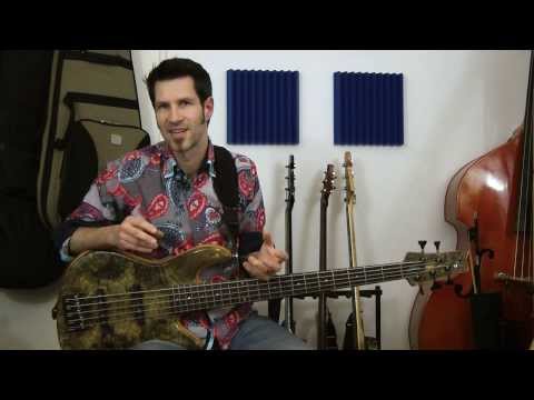 VLOG #11 - Wie spiele ich ein Bass Solo? - German lesson tutorial (learn how to play Jazz Funk Rock)