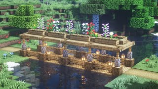 【マインクラフト】超簡単！可愛い橋の作り方【Minecraft】How to Build a Bridge【マイクラ建築】