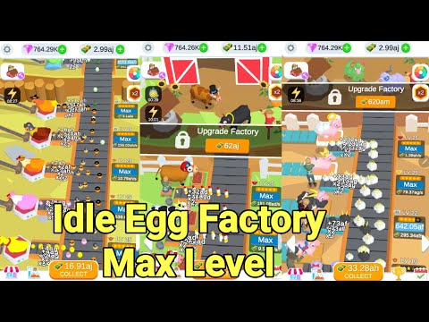 Idle Egg Factory Max Level - YouTube