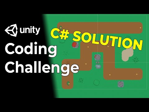 C# Solution for Unity Coding Challenge 1 - Tower Defense Path with Waypoints