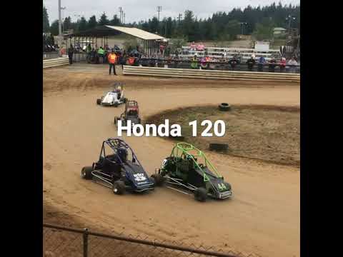 Quarter Midget JR Honda120 kart flips
