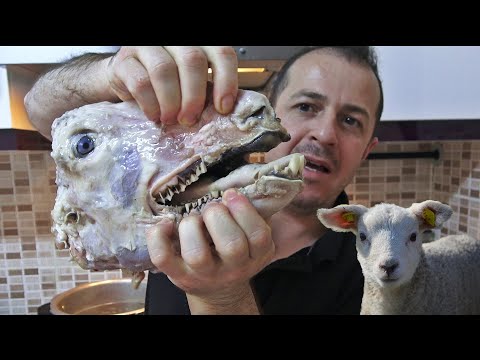 Turkish Lamb Head Cold Cuts Recipe How To Make Head Foot Soup Brain Salad Making