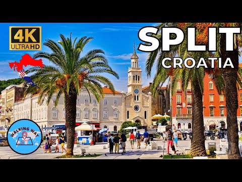 Split, Croatia Walking Tour - 4K 60fps with Immersive Sound & Captions