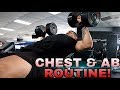 My Chest & Ab Routine | 5 Weeks Out!!