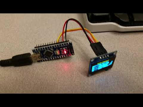Arduino Nano and SSD1306 I2C OLED Display Animation
