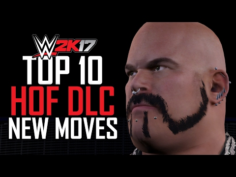 WWE 2K17 TOP 10 DLC MOVES - "HALL OF FAME 2K SHOWCASE" PACK!