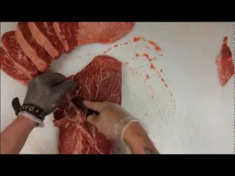 How to cut Flatiron Steaks.