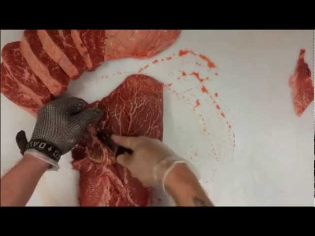 How to cut Flatiron Steaks.