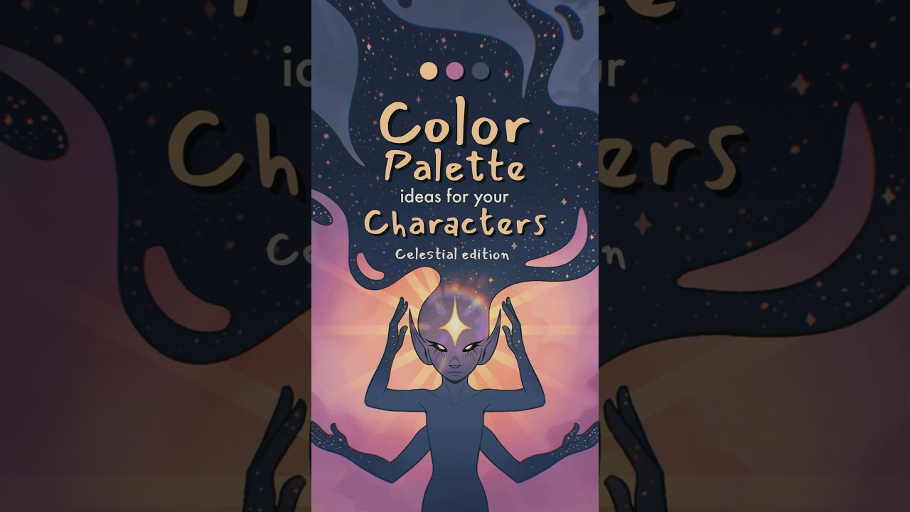 color palette ideas for your characters! celestial edition ⭐️🌛 #originalcharacter #oc #art #ocs