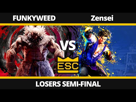 ESC 60 - Losers Semi-Final - FUNKYWEED (Akuma) Vs. Zensei (Luke) - SF6 UK Local Tournament