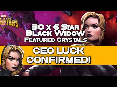 INSANE 30 x 6 Star Black Widow Featured Crystals with SPECIAL Guests!
