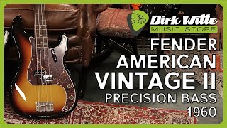 Video thumbnail for Dirk Witte - Fender American Vintage II 1960 Precision Bass by Dirk Witte Music Store