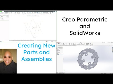 SolidWorks - Creo Parametric Comparison - Creating New Parts and Assemblies