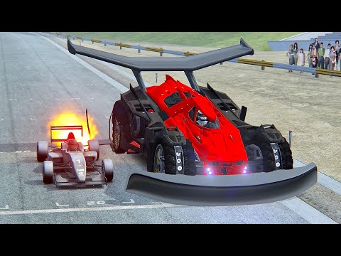 Batmobile GTR vs Formula Jet Engine - Drag Race