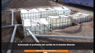 Subsanado el vertido de aguas residuales en la Rambla Medular de Arrecife