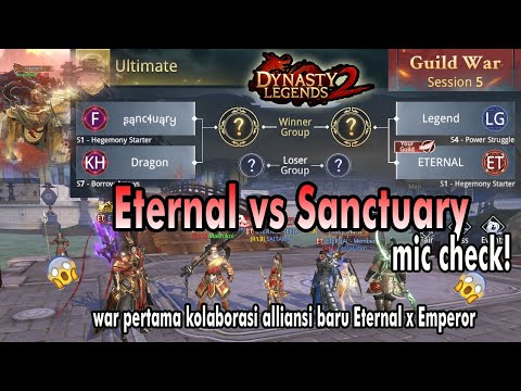 Eternal (S1) vs Sanctuary (S1) Guild War Highest Total BR | Dynasty Legends 2 | MIC CHECK