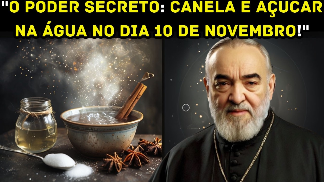 PADRE PIO: SEJA RICO! ADICIONE CANELA E AÇÚCAR À ÁGUA NO DIA 10 DE NOVEMBRO!