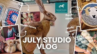 🌞STUDIO VLOG #44 - Art week, prepping for a big yarn show, crochet, woolly goodness and more 🧶