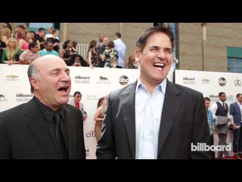 Mark Cuban & Kevin O'Leary: Billboard Music Awards Red Carpet 2014