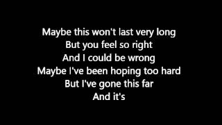 Glee Longest Time LYRICS