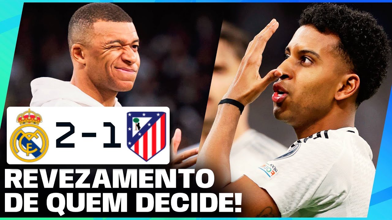 Rodrygo brilhou DE NOVO | Real 2-1 Atlético ⚪🔴