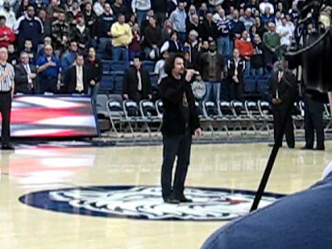 The Energy's Adam Wolfsdorf Performs the National Anthem at UConn vs DePaul Basketball
