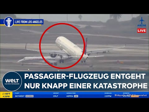 Video Thumbnail: LOS ANGELES: Das war knapp! Delta-Airlines-Flugzeug stößt beinahe mit anderer Maschine zusammen