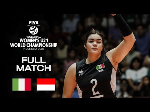 Italy vs. Indonesia - Round of 16 | Women's U21 World Champs 2025 - Full Match