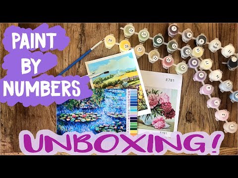 Paint By Numbers Unboxing - YouTube