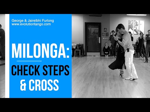 intermediate milonga class with Georg and Jairelbhi-double time steps and crosses.