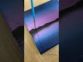 Moonlight Painting Easy | Painting Acrylic on Canvas | Moonlight Scenery Painting #shorts