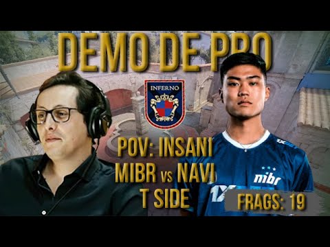 [PT] CS 2 - zorlaK Analysis: PoV INSANI - MIBR vs NAVI - INFERNO (T-SIDE) [Pro Demo]