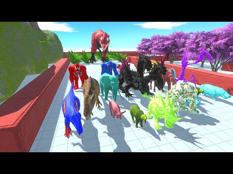 Escape from Flash T-REX & All Units - Animal Revolt Battle Simulator