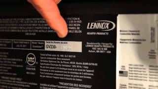 Lennox Hearth Parts: Finding the Serial Number