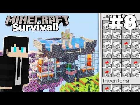 Building Unlimited IRON FARM! - Minecraft Survival (Episode 8)