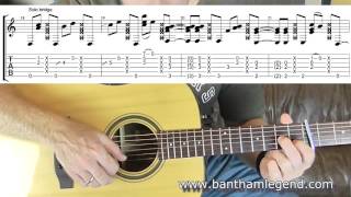 How to play Don't Want To Know by John Martyn - guitar  TAB lesson/tutorial