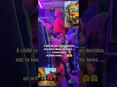 child cries after her mother decides to board ordinary matatu#nganya#matatuculture#nganyaculture