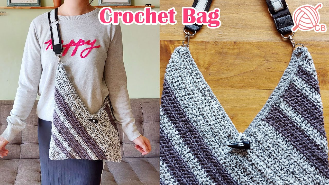 Hobo Bag 👜 Bolso Morral a Crochet
