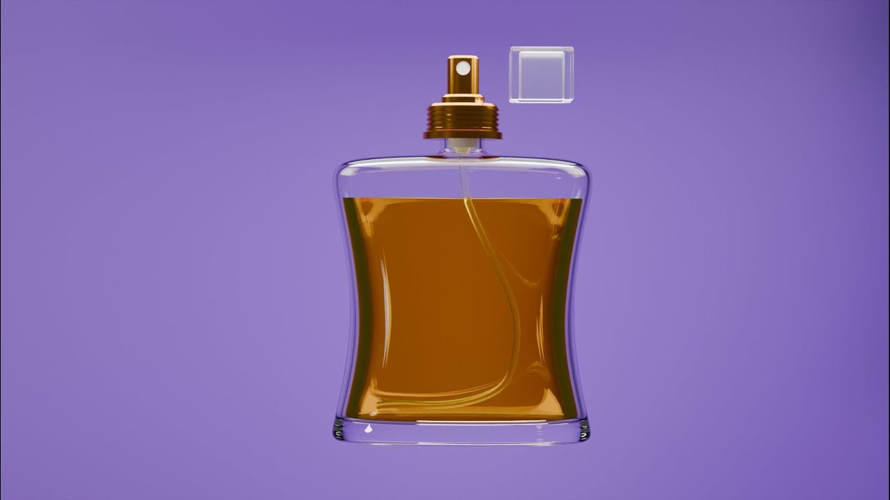 Perfume bottle mockup 01 3D Model