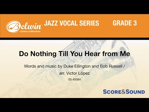 Do Nothing Till You Hear from Me arr. Victor López - Score & Sound