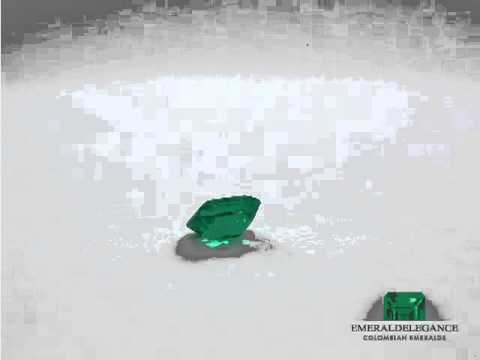 0.48 CT, SQUARE FINE NATURAL COLOMBIAN EMERALD